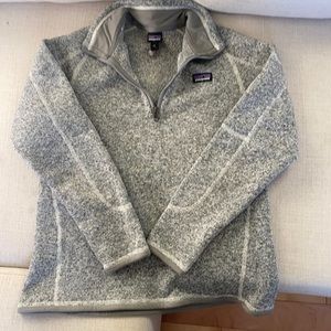 Patagonia-scheels, gray quarter zip, kids 14